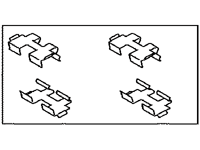 Toyota 04948-33030 Fitting Kit, Disc Brake, Rear