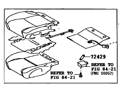 Lexus 71002-53M30-C1 Seat Set