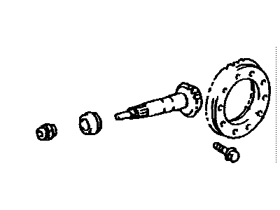 Lexus 41201-59065 Final Gear Kit, Differential, Rear