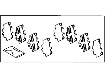 Lexus 04946-30110 Shim Kit, Anti Squeal(For Rear Disc Brake)