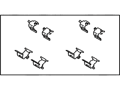 Lexus 04947-50090 Fitting Kit, Disc Brake, Front