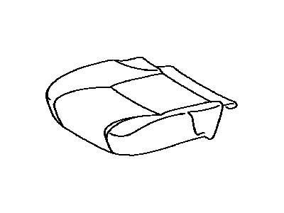 Lexus 71072-53330-B4 Front Seat Cushion Cover, Left (For Separate Type)