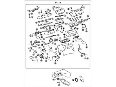 Lexus 04111-31943 Gasket Kit, Engine Overhaul