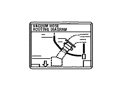 Lexus 17792-31190 Label, Engine Vacuum Hose Information