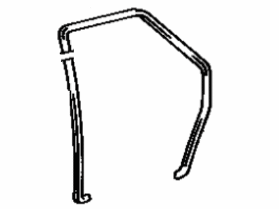 Lexus 62332-50010-04 Weatherstrip, Rear Door Opening Trim, LH