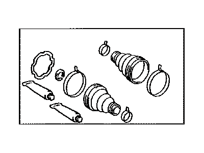 Lexus 04437-50023 Boot Kit, Rear Drive Shaft