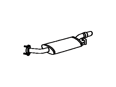 Lexus 17430-50010 Exhaust Tail Pipe Assembly