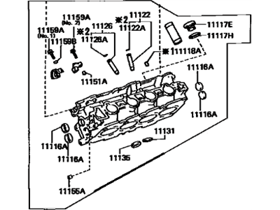 Lexus 11101-59125 Head Sub-Assy, Cylinder