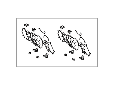 Lexus 04492-50011 Rear Disc Brake Pad Kit
