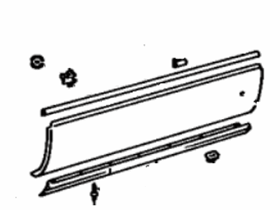 Lexus 75071-50011-03 Moulding Sub-Assy, Front Door, Outside RH