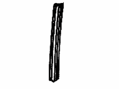 Lexus 67487-50011 Weatherstrip, Front Door Glass Guide, No.3
