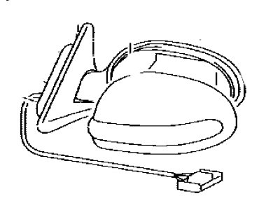 Lexus 87901-24080-A1 Mirror Sub-Assy, Outer Rear View, RH