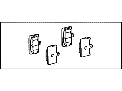 Lexus 04466-50090 Rear Disc Brake Pad Kit