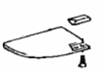 Lexus 74276-50070-E1 Plate, Rear Door Armrest Base Finish,LH
