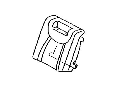 Lexus 71078-50520-C0 Rear Seat Back Cover, Left (For Separate Type)