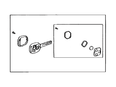 Lexus 89070-50860 Door Control Transmitter (Cut Key)