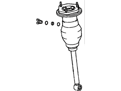 Lexus 48080-50120 Cylinder Assy, Pneumatic, Rear RH W/Shock Absorber