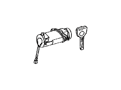 Lexus 69055-53060 Luggage Compartment Lock Cylinder & Key Set