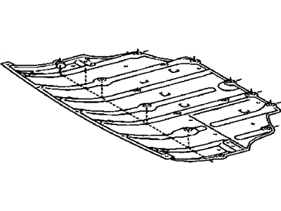 Lexus 51410-53021 Engine Under Cover, No.1