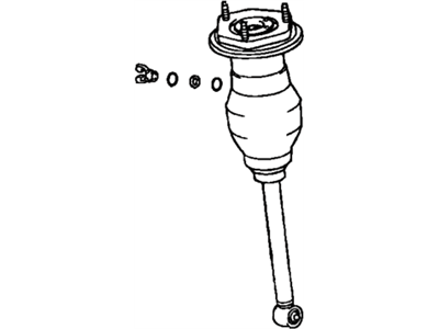 Lexus 48090-50120 Cylinder Assy, Pneumatic, Rear LH W/Shock Absorber