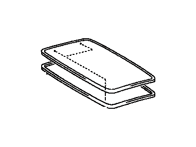 Lexus 63201-50160 Sliding Roof Glass Sub-Assembly