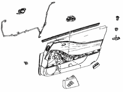 Lexus 67610-11090-24 PANEL ASSY, DOOR TRI