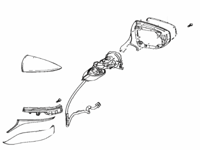 Lexus 87910-11021-A0 MIRROR ASSY, OUTER R