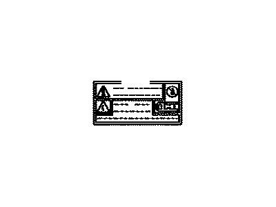 Toyota 82685-47090 Plate, Caution
