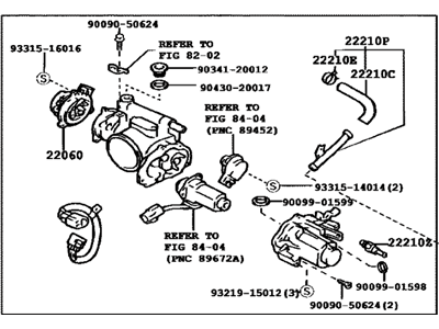 Lexus 22030-46220 Body Assembly, Throttle