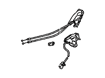 Lexus 69050-30420 Rear Door Lock Assembly, Right