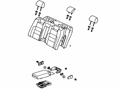 Lexus 70140-30010-A1 Back Assembly, Rear Seat