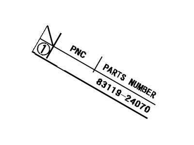 Lexus 83119-24070 Bulb,W/SOCKET