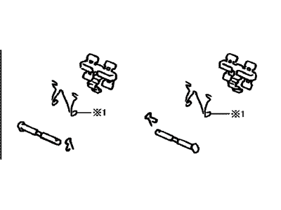 Lexus 04948-30080 Fitting Kit, Disc Brake, Rear