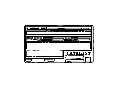 Lexus 11298-31L80 Label, Emission Cont