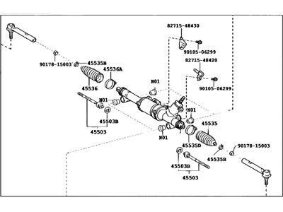 Toyota 44200-48130 Power Steering Link Assembly