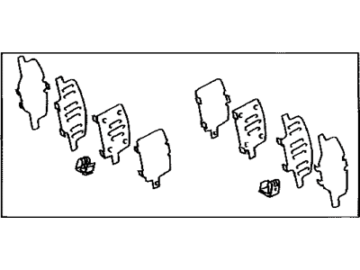 Lexus 04946-48060 Shim Kit, Anti Squeal(For Rear Disc Brake)