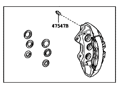 Lexus 47750-0W130 Disc Brake Cylinder Assembly, Left