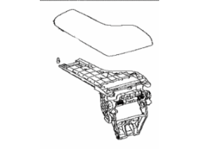 Lexus 58920-24140-B0 ARMREST ASSY, RR CON