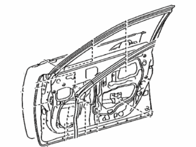Lexus 67002-06261 Panel Sub-Assembly, Front Door Inside
