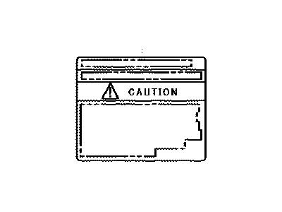 Lexus 74559-30060 Label, Fuel Information