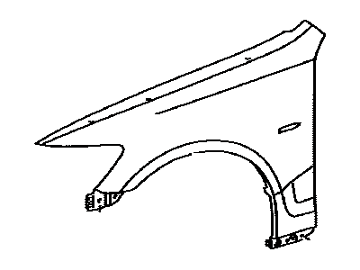 Lexus 53802-30A10 Fender Sub-Assy, Front LH
