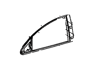 Lexus 75702-30101 Moulding Assy, Front Door Belt, LH