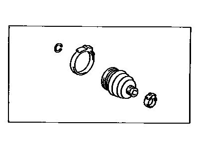 Lexus 04437-24030 Boot Kit, Rear Drive Shaft Inboard Joint