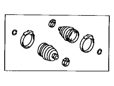 Lexus 04437-24040 Boot Kit, Rear Drive Shaft