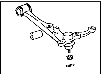 Lexus 48068-30260 Front Suspension Lower Control Arm Sub-Assembly, No.1 Right