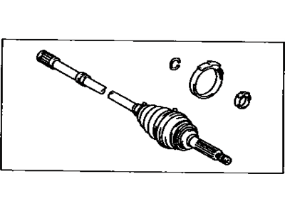 Lexus 42380-29027 Shaft Assy, Rear Drive Outboard Joint, LH