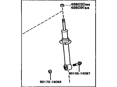 Lexus 48510-80156 ABSORBER Assembly, Shock