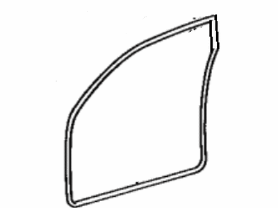Lexus 62311-30200-E0 Weatherstrip, Front Door Opening Trim, RH