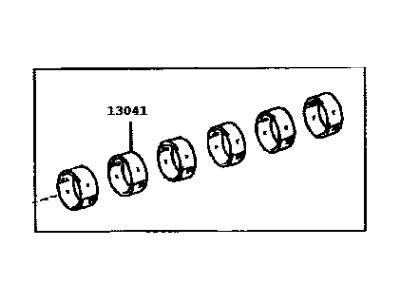 Lexus 13204-46021 Bearing Set, Connecting Rod