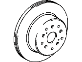 OEM 1996 Lexus SC300 Disc, Rear - 42431-30250